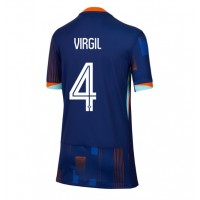 Niederlande Virgil van Dijk #4 Fußballbekleidung Auswärtstrikot Damen EM 2024 Kurzarm